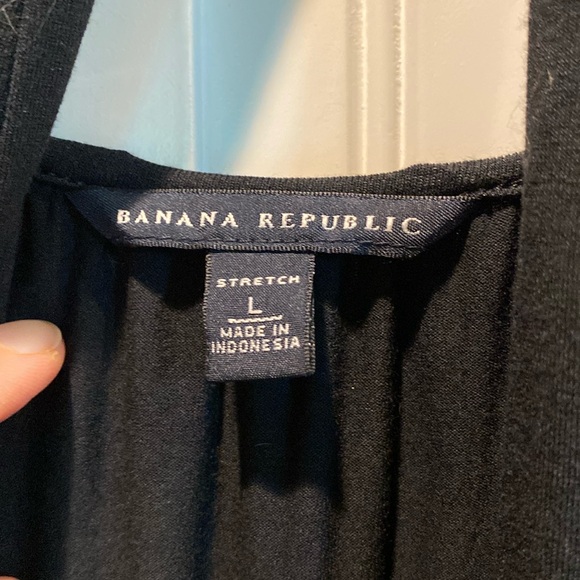 Banana Republic Black Long Sleeve Wrap Dress - L - Picture 7 of 7